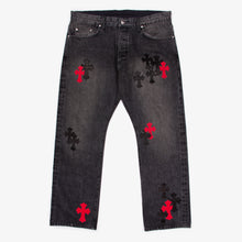 Load image into Gallery viewer, MIXED CROSS PATCH DENIM