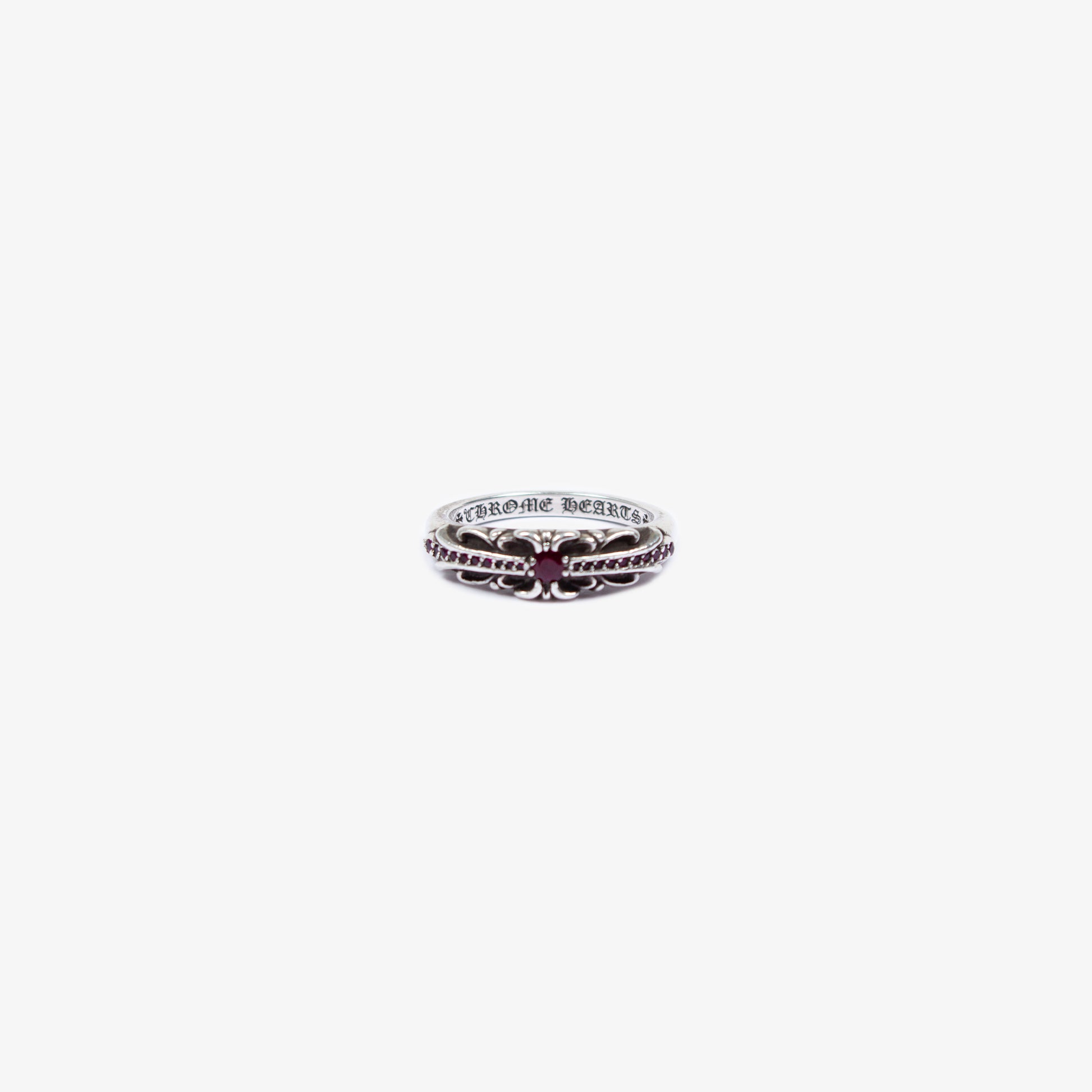 RED RUBY BABY FLORAL RING