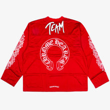 Load image into Gallery viewer, RED MESH WARM UP JERSEY LS