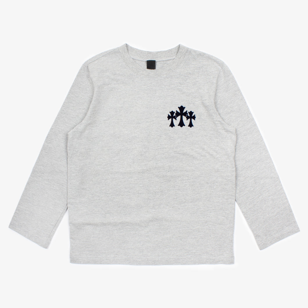 VELVET CROSS PATCH LONG SLEEVE