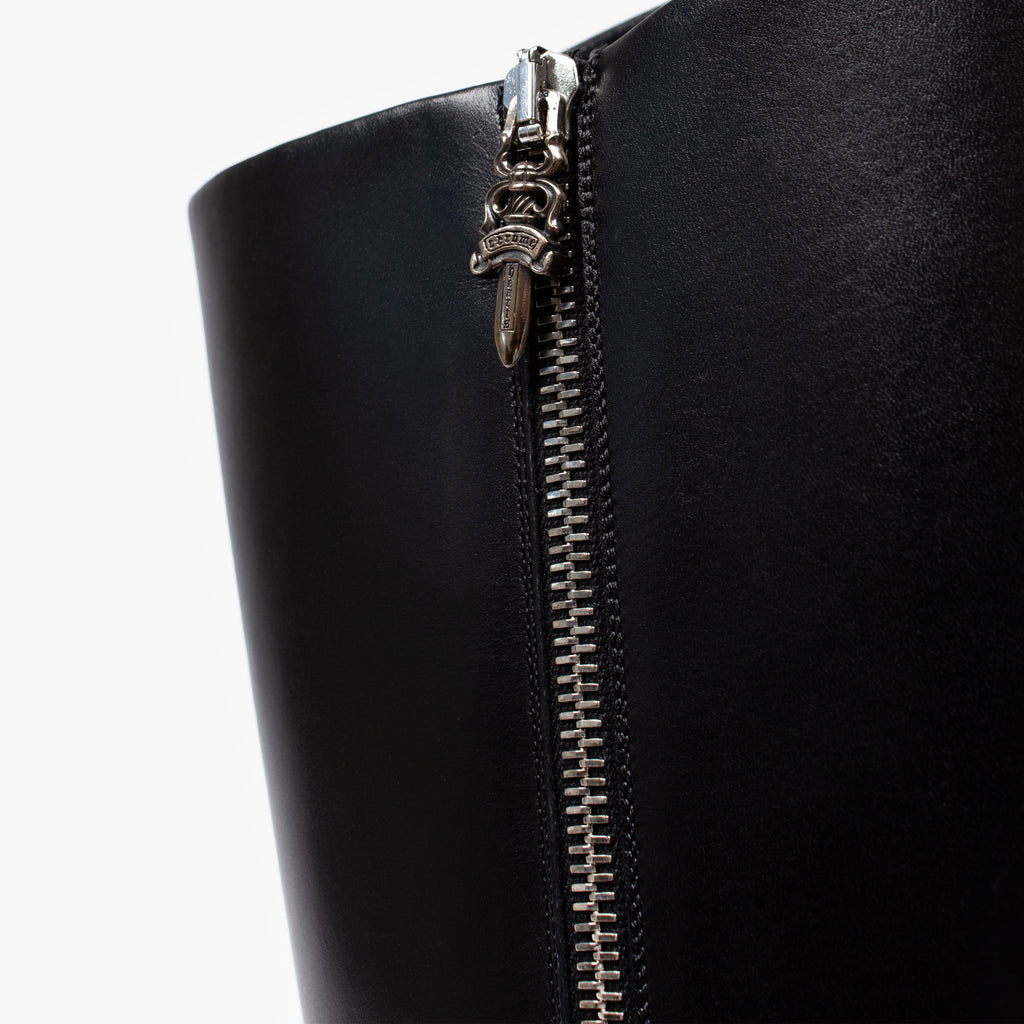 BLACK LEOPARD PATCH SUGAR JONES BOOT