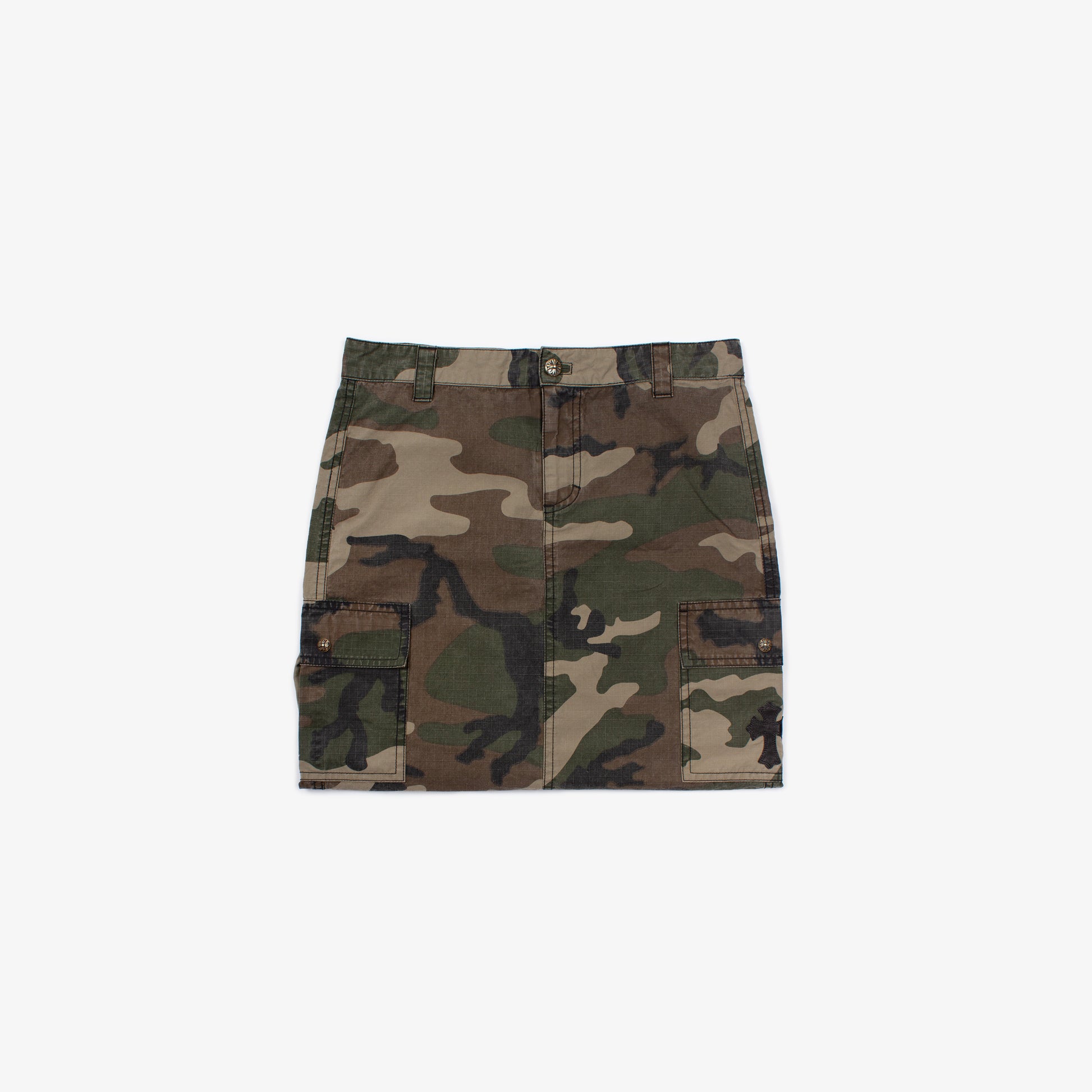 CROSS PATCH CAMO SKIRT