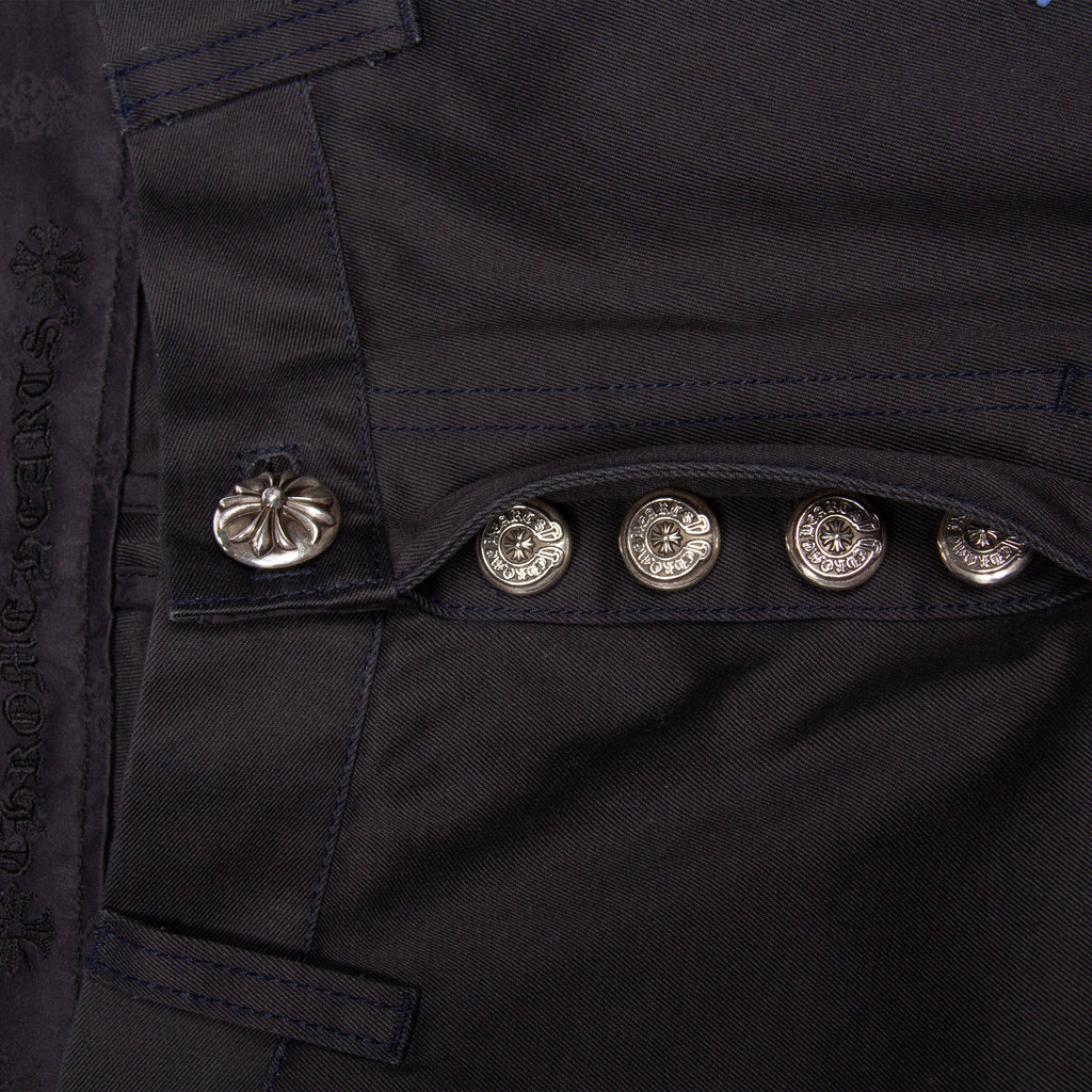 BLACK 35 MIXED CROSS PATCH CHINO