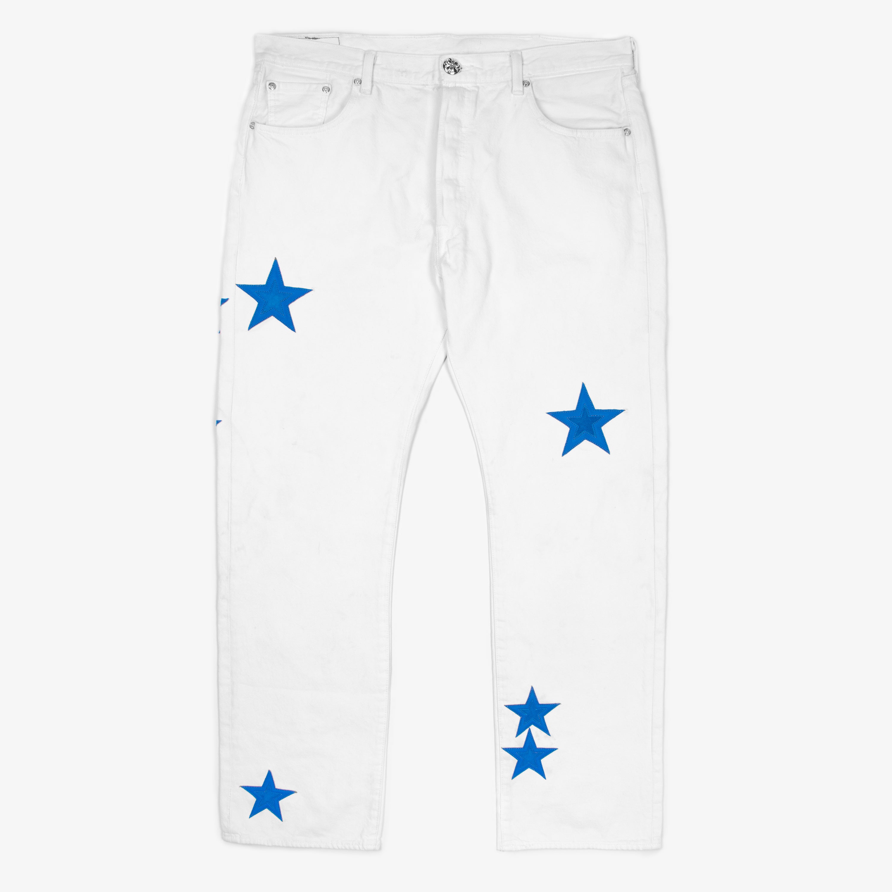 ROYAL BLUE STAR PATCH DENIM OBTAIND royal-blue-star-patch-denim-obtaind