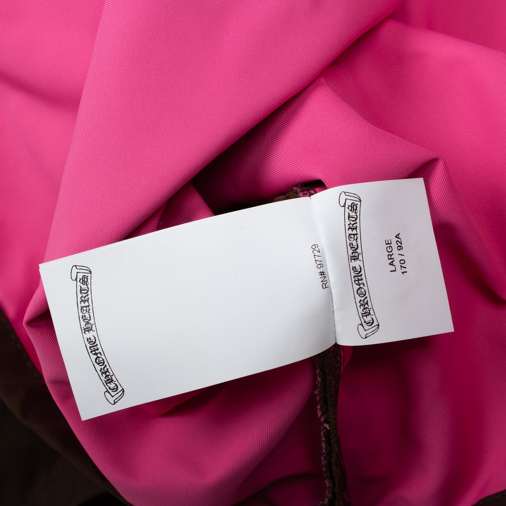 PINK PATCH NYLON CROPPED SHIRT