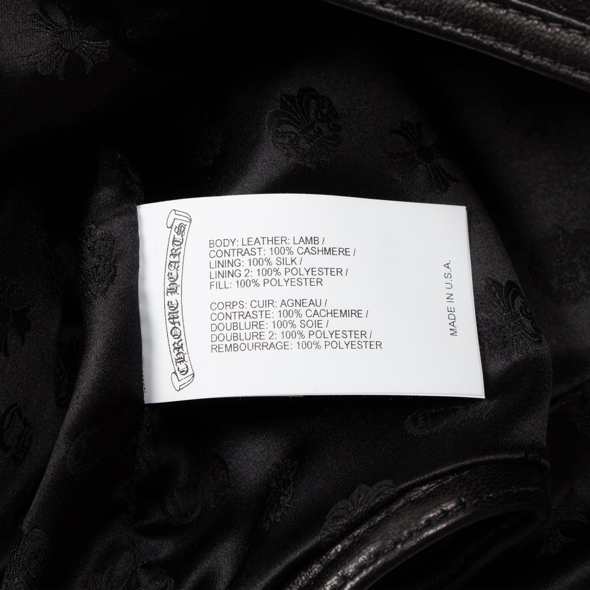 QUILTED LEATHER SPINE CROSS PATCH PAPA VEST