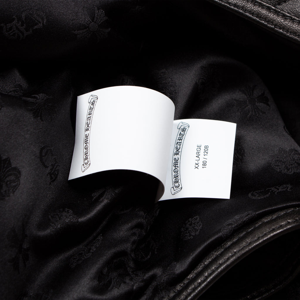 QUILTED LEATHER SPINE CROSS PATCH PAPA VEST