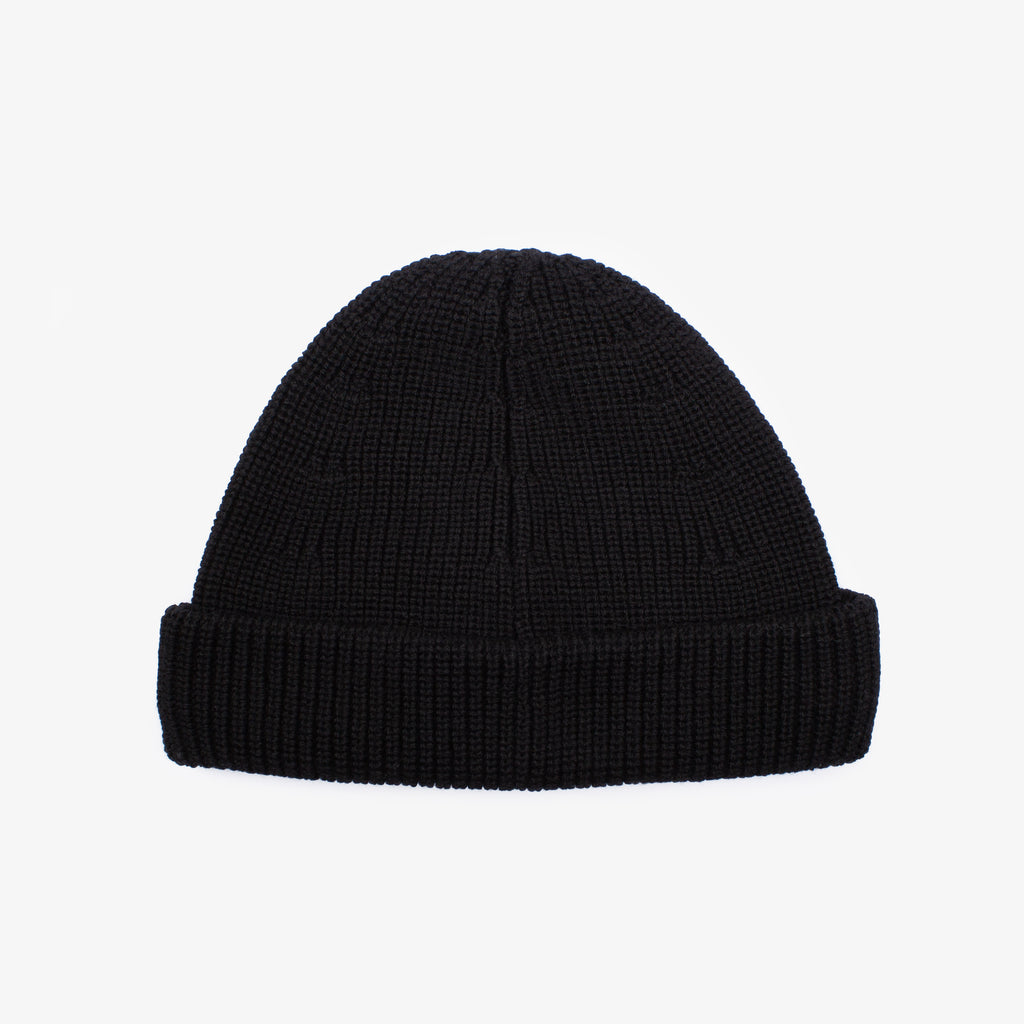 BLACK LOGO BEANIE