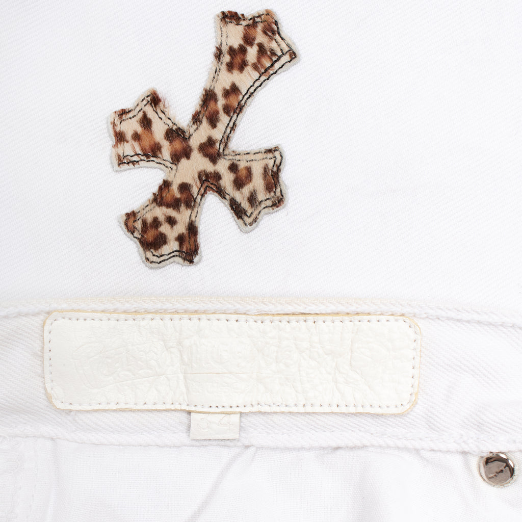 LEOPARD CROSS PATCH DENIM