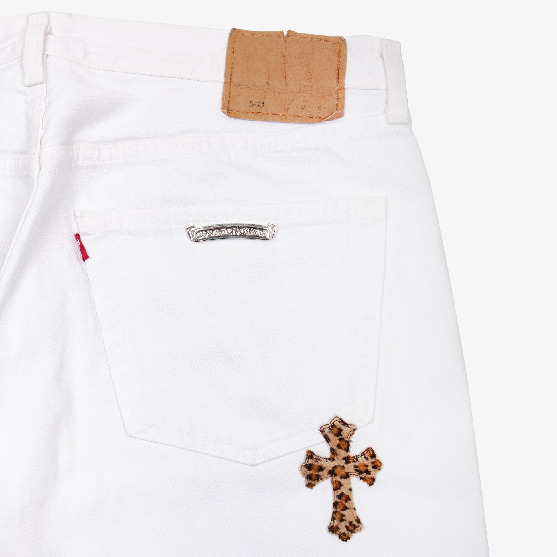 LEOPARD CROSS PATCH DENIM