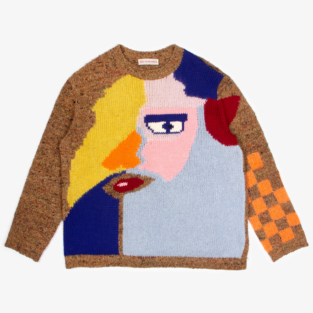 KNIT FACE SWEATER