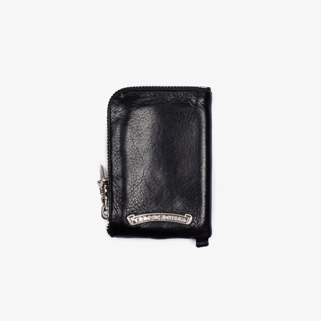 BLACK CROSS PATCH ZIP WALLET
