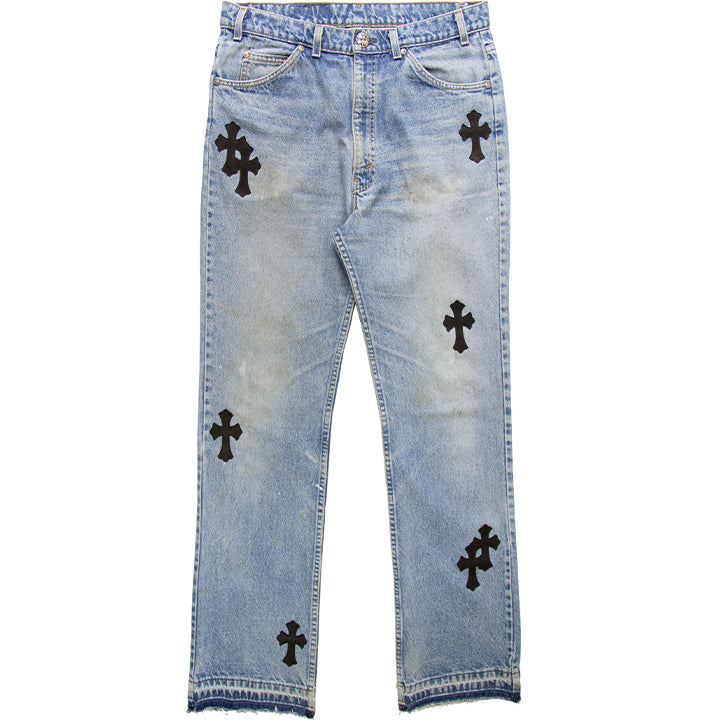 Chrome Hearts Chrome Hearts 36 Cross Patch Flooded Carpenter Jeans NEW 36 |  Grailed