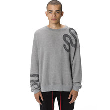 Load image into Gallery viewer, GLITTER SNAKE OVERSIZED CREWNECK