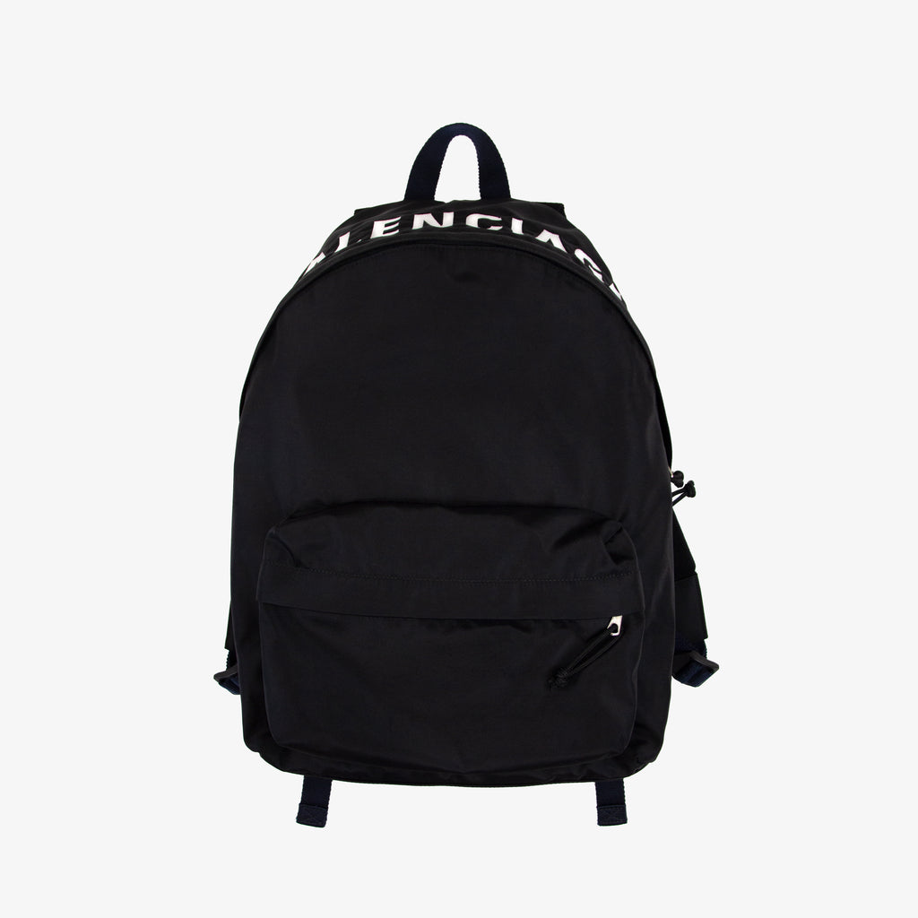 BALENCIAGA EMBROIDERED LOGO BACKPACK