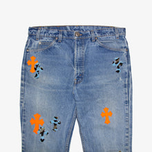 Load image into Gallery viewer, ST. BARTH EXCLUSIVE LEOPARD PATCH DENIM