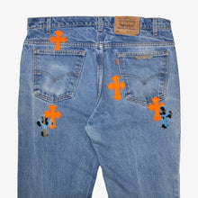 Load image into Gallery viewer, ST. BARTH EXCLUSIVE LEOPARD PATCH DENIM