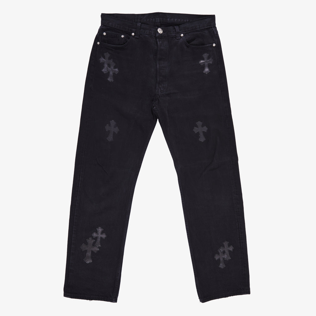 CHROME HEARTS CROSS PATCH DENIM