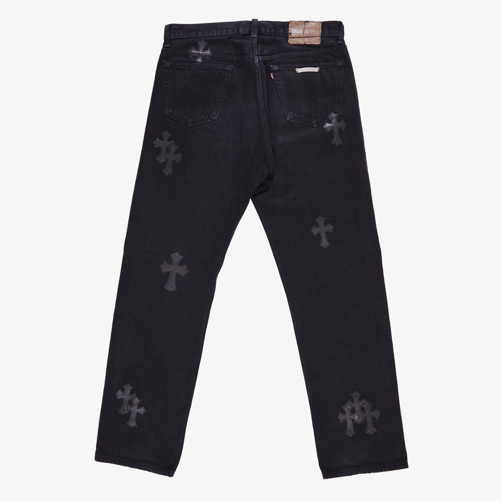 CHROME HEARTS CROSS PATCH DENIM