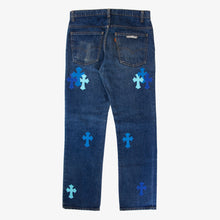 Load image into Gallery viewer, CHROME HEARTS BLUE TRICOLOR PATCH DENIM
