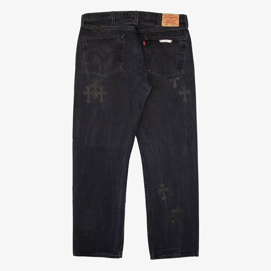 CHROME HEARTS CROSS PATCH DENIM