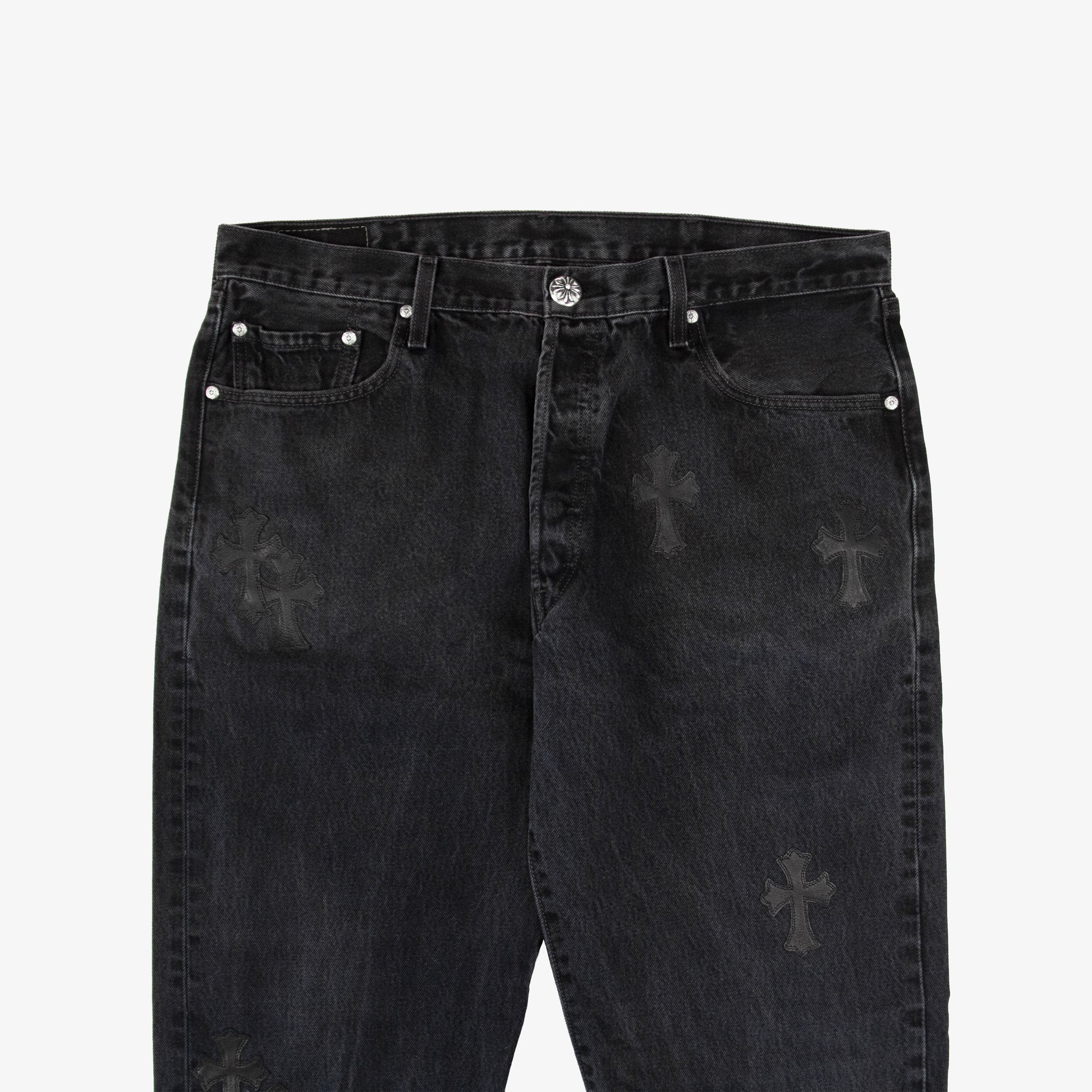 CHROME HEARTS CROSS PATCH DENIM