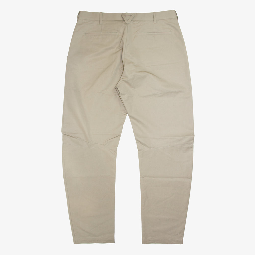 COMPACT COTTON FAILLE TROUSER