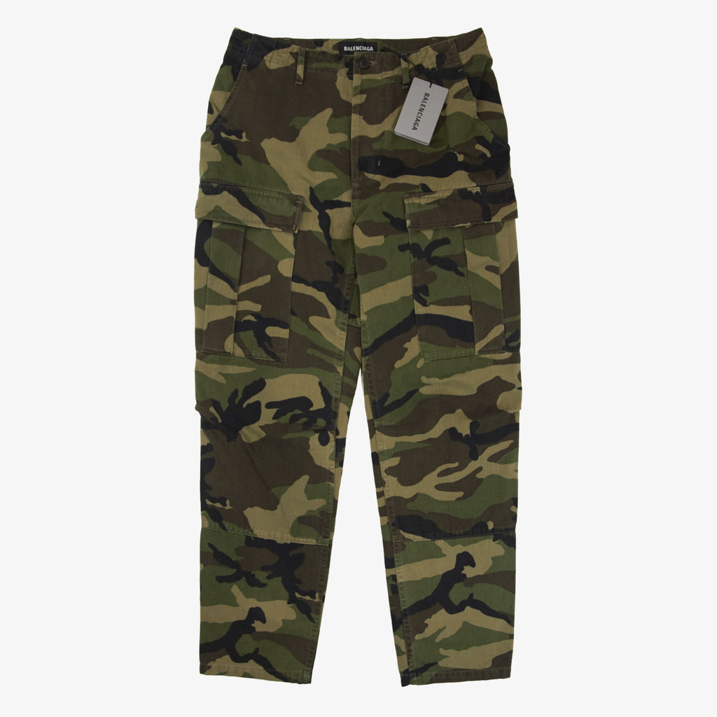 BALENCIAGA CAMO CARGO PANT