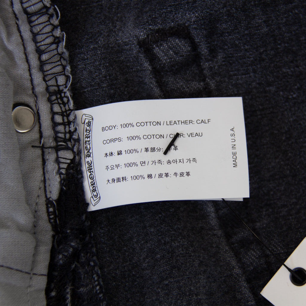 CHROME HEARTS LEOPARD PATCH DENIM