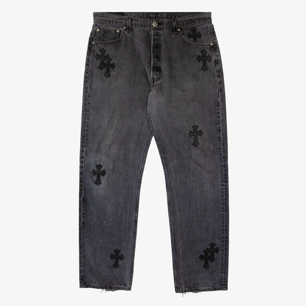 CHROME HEARTS CROSS PATCH DENIM