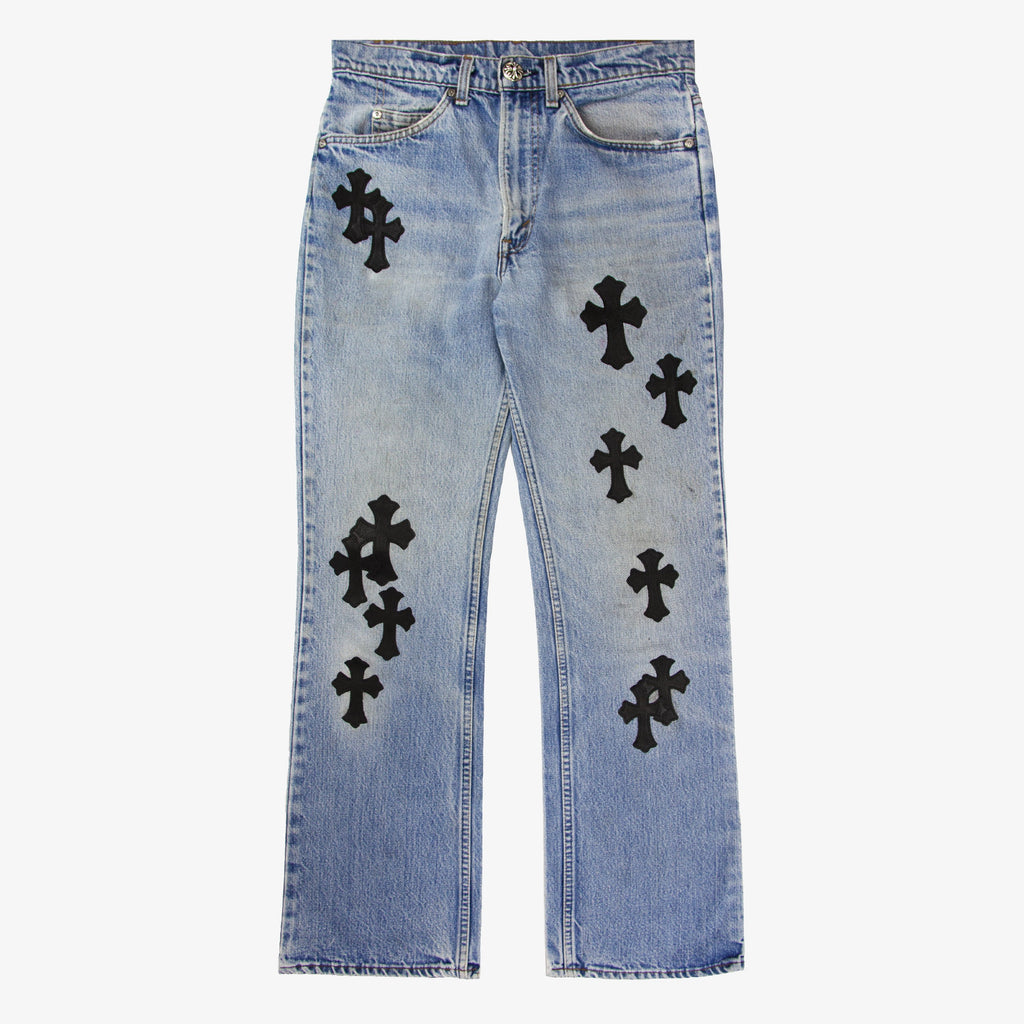 CHROME HEARTS CROSS PATCH DENIM