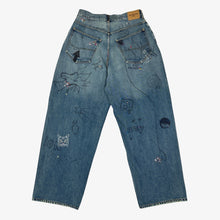 Load image into Gallery viewer, FALL 22 RHINESTONE BAGGY DENIM | S