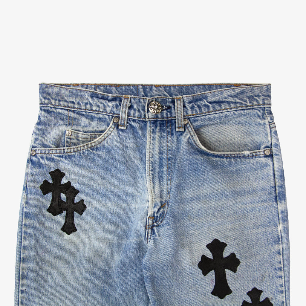 CHROME HEARTS CROSS PATCH DENIM