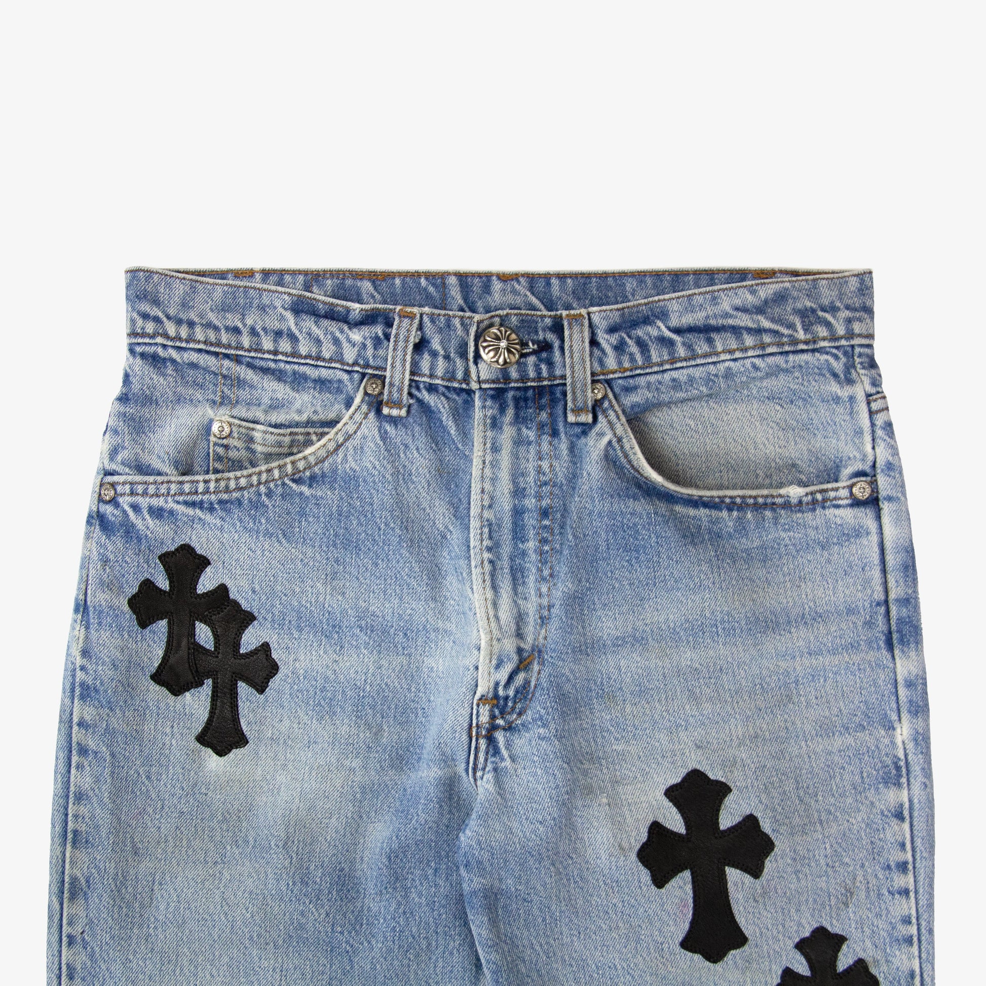 CHROME HEARTS CROSS PATCH DENIM