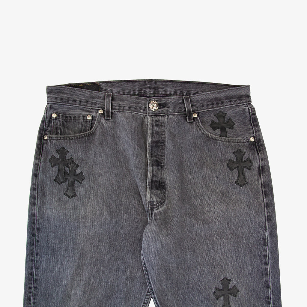 CHROME HEARTS CROSS PATCH DENIM