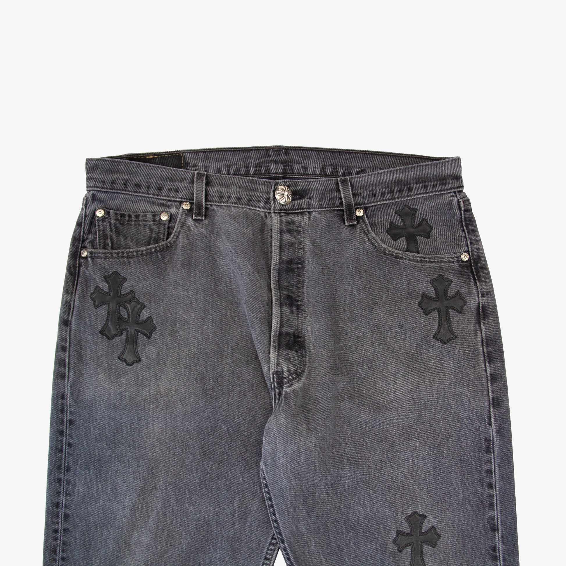 CHROME HEARTS CROSS PATCH DENIM