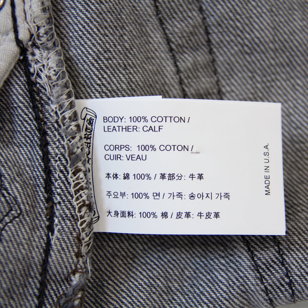 CHROME HEARTS LEOPARD PATCH DENIM