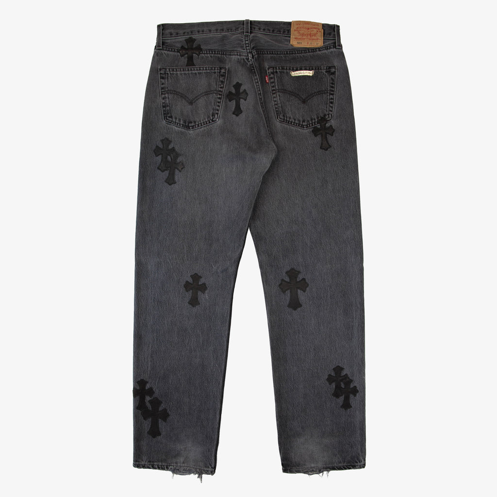 CHROME HEARTS CROSS PATCH DENIM