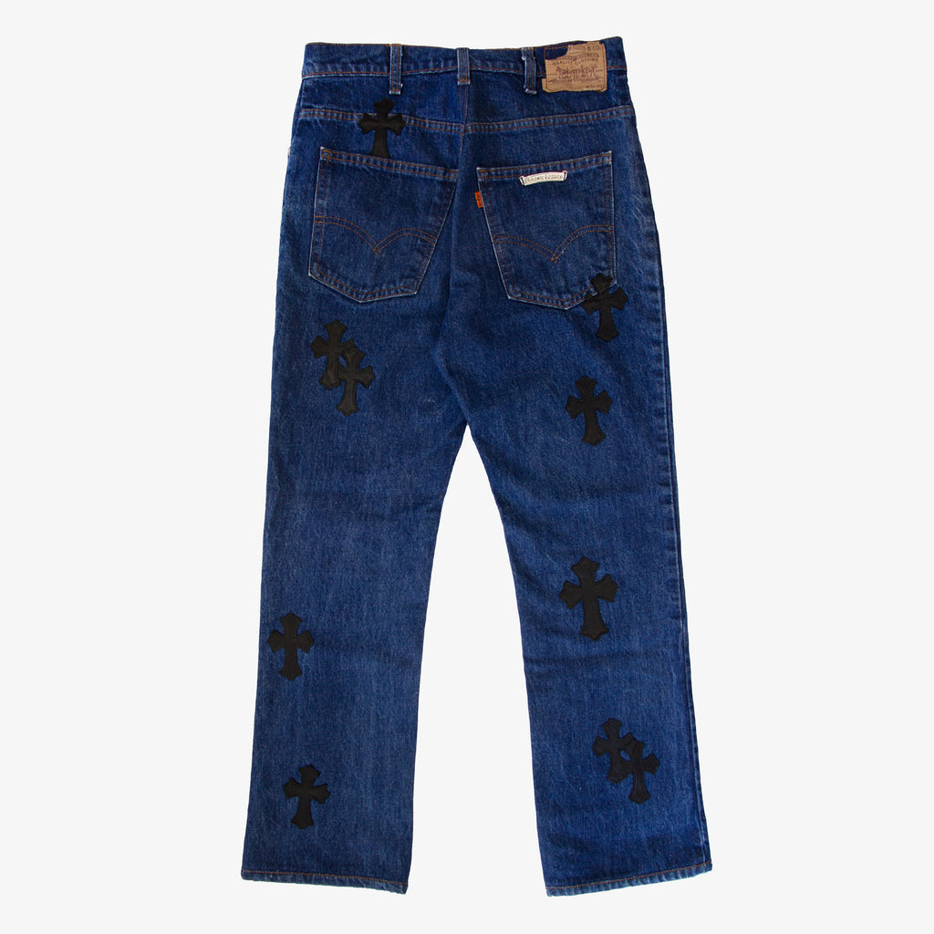 CHROME HEARTS PATCHWORK DENIM