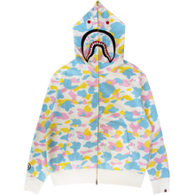 Load image into Gallery viewer, BAPE COTTON CADY CAMO SHARK FULL ZIP HOODIE