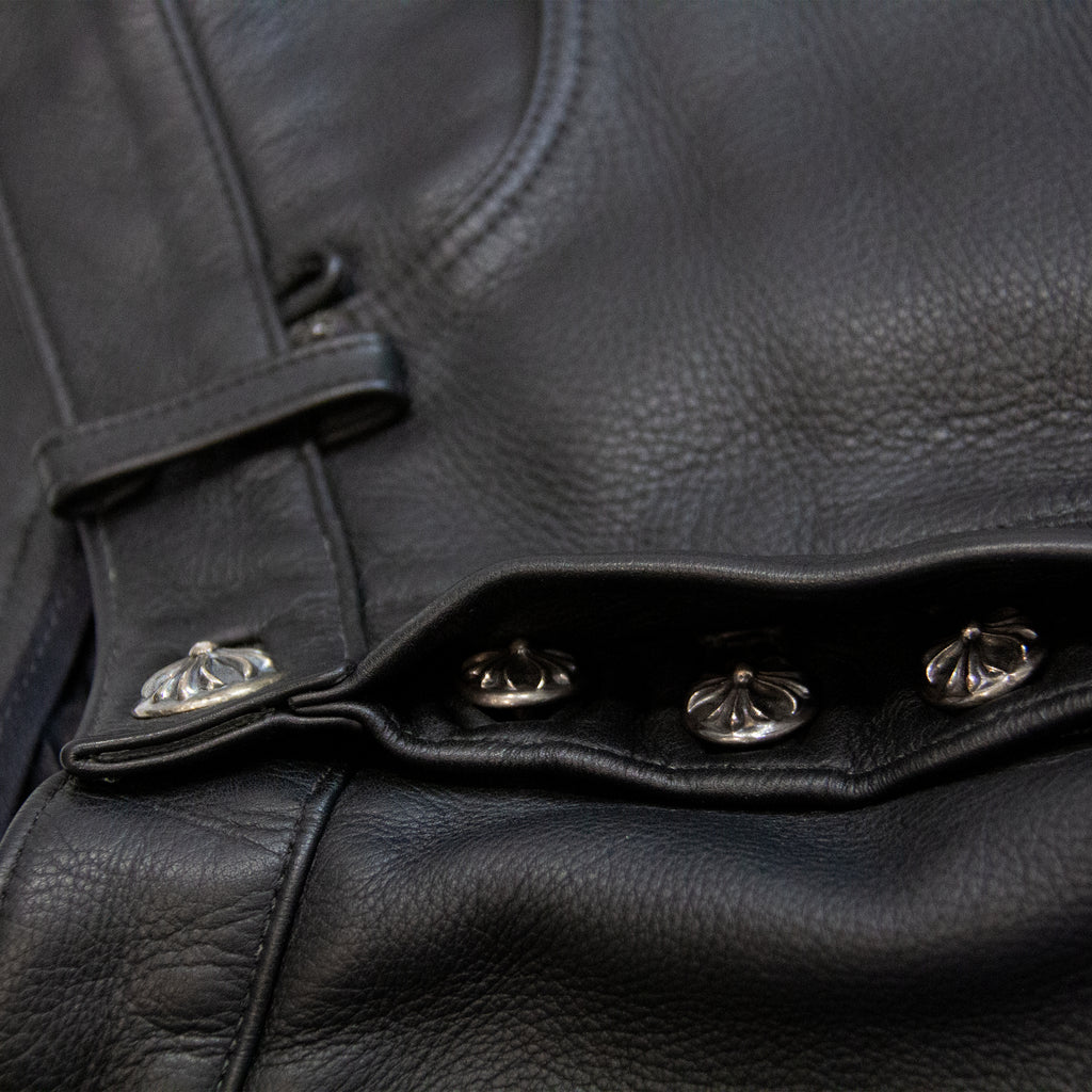 FLEUR KNEE HEAVY LEATHER PANT