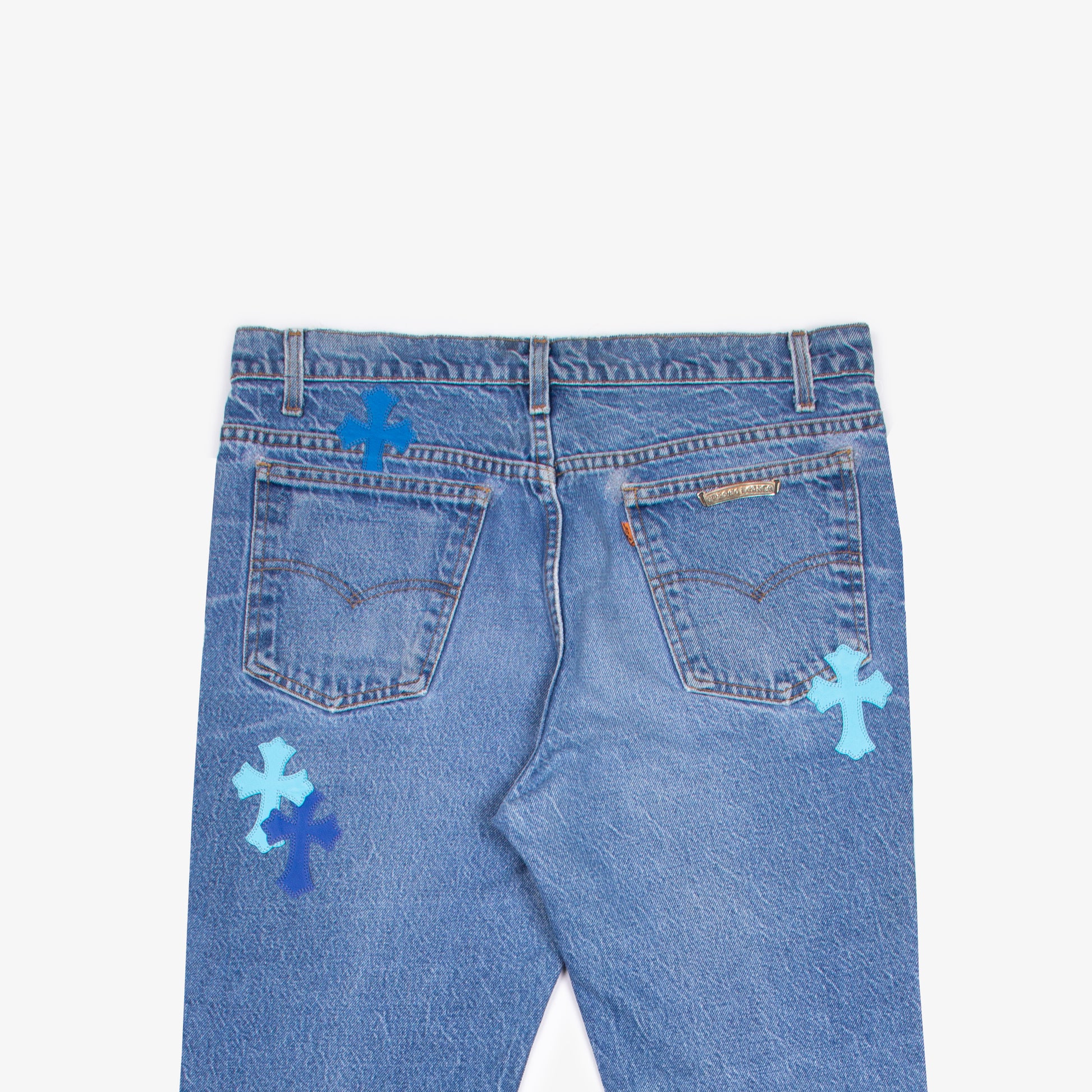 MIAMI EXCLUSIVE BLUE TRICOLOR CROSS PATCH DENIM