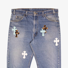 Load image into Gallery viewer, ST. BARTH EXCLUSIVE MIXED CROSS PATCH DENIM