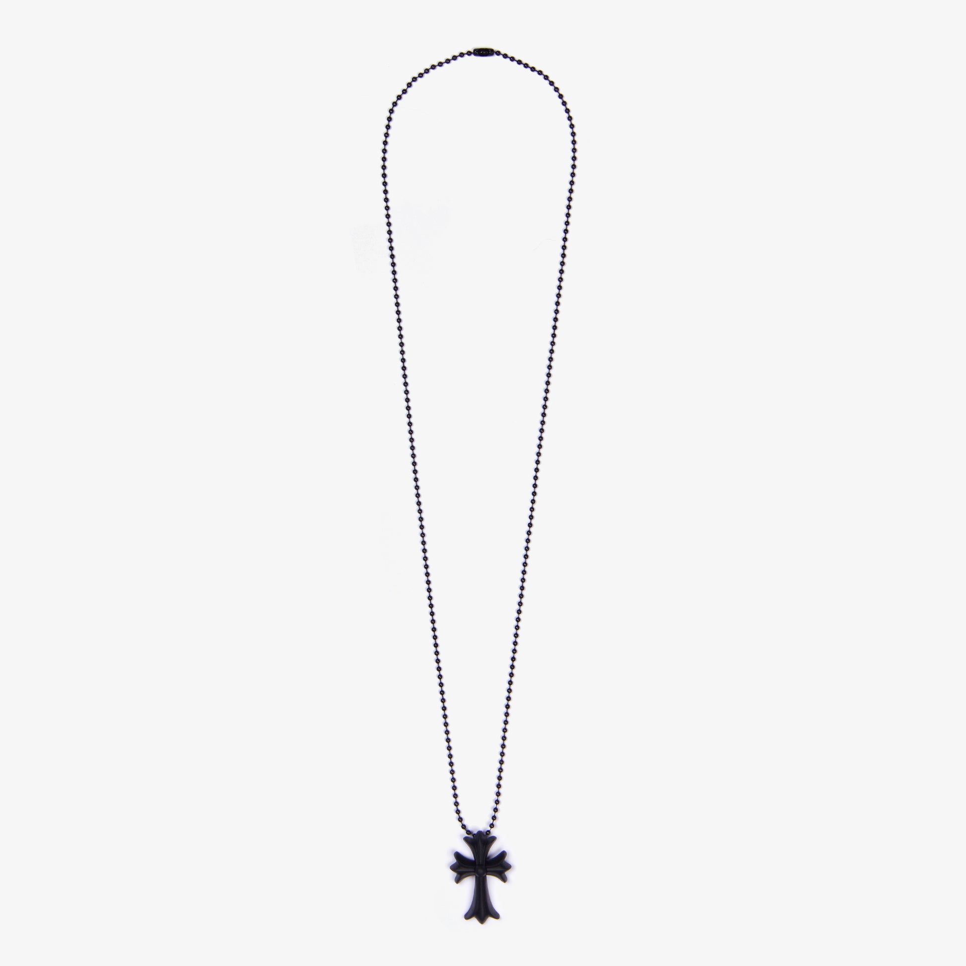 BLACK "SILICHROME" SILICONE NECKLACE