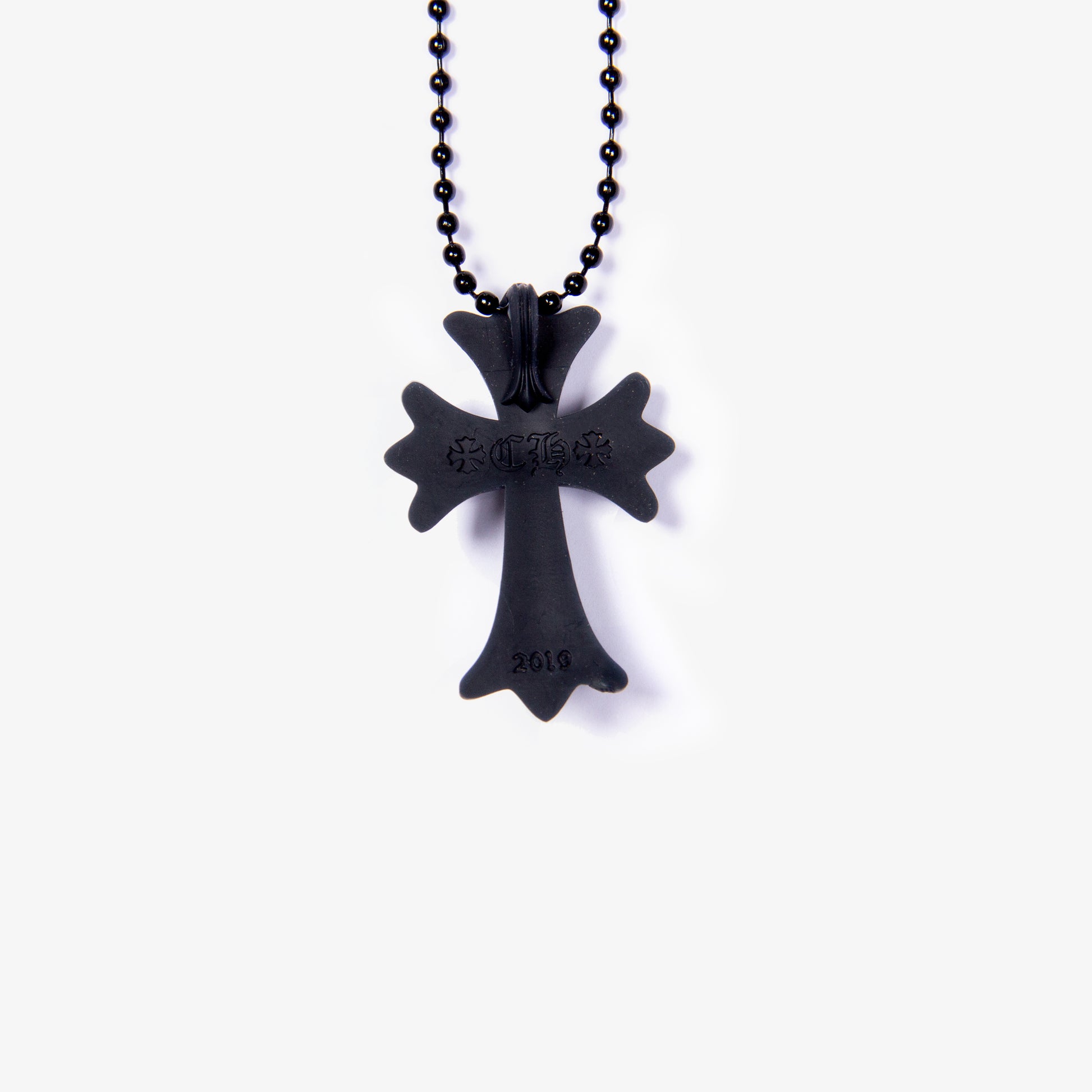 BLACK "SILICHROME" SILICONE NECKLACE