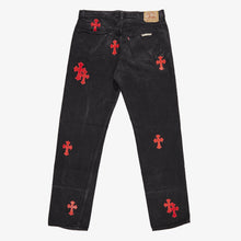 Load image into Gallery viewer, CHROME HEARTS RED CROSS PATCH DENIM