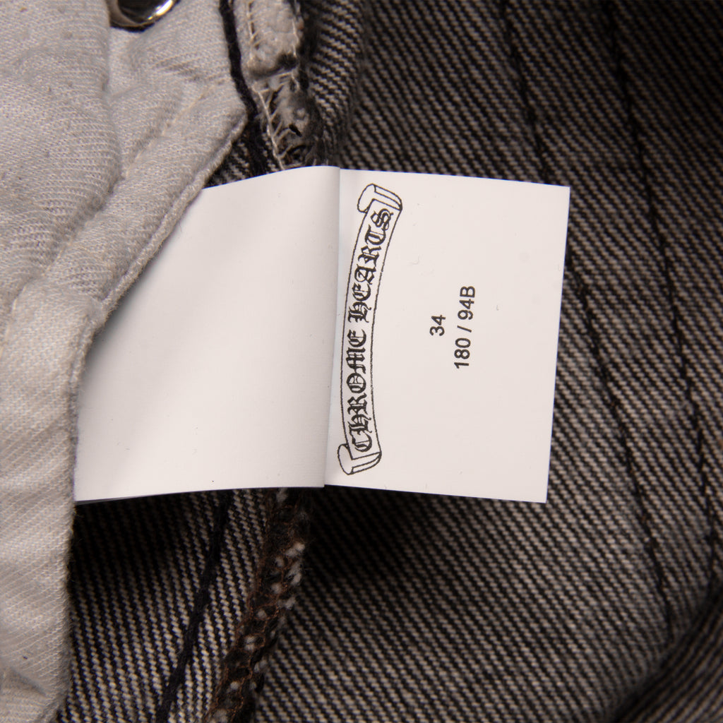 WHITE CROSS PATCH DENIM