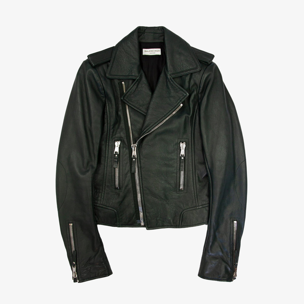 BALENCIAGA LEATHER BIKER JACKET