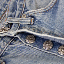 Load image into Gallery viewer, CHROME HEARTS LEATHER PATCHWORK DENIM