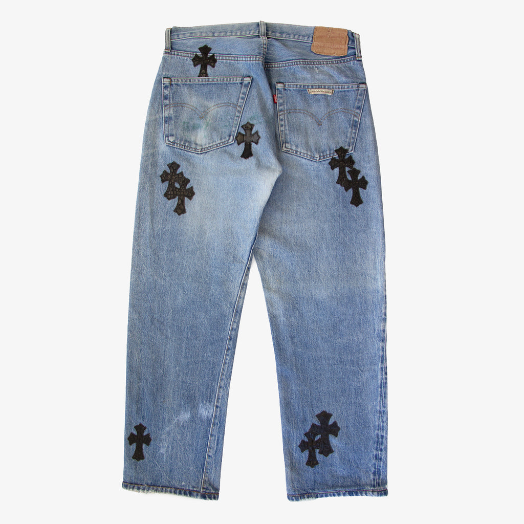 CHROME HEARTS ALLIGATOR CROSS PATCH DENIM